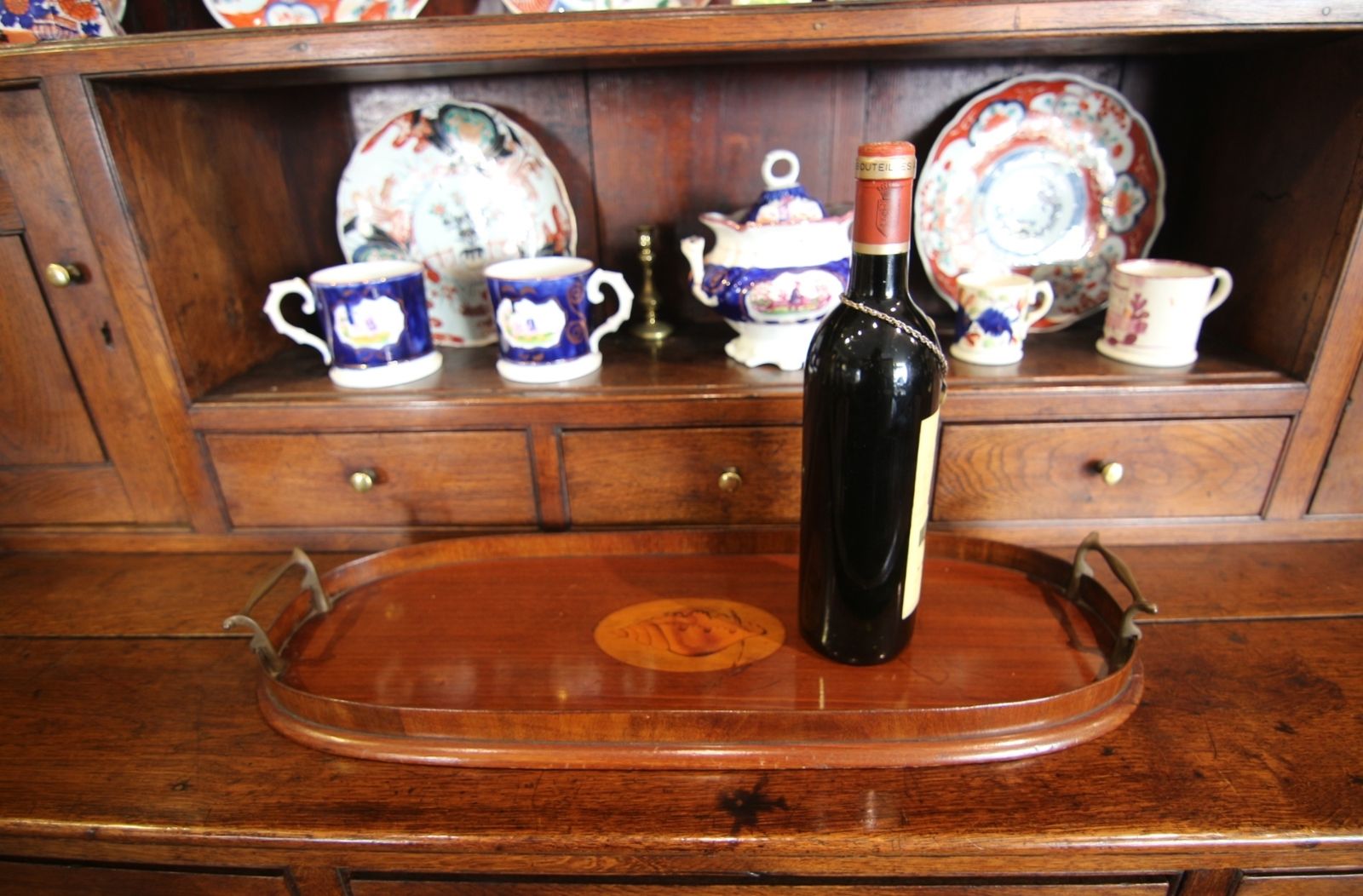 Late Georgian Inlaid Mahogany Tray