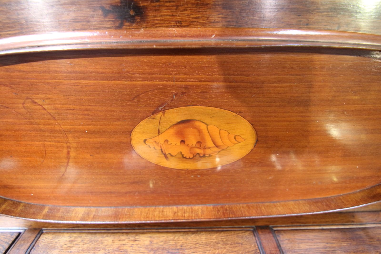 Late Georgian Inlaid Mahogany Tray photo buy