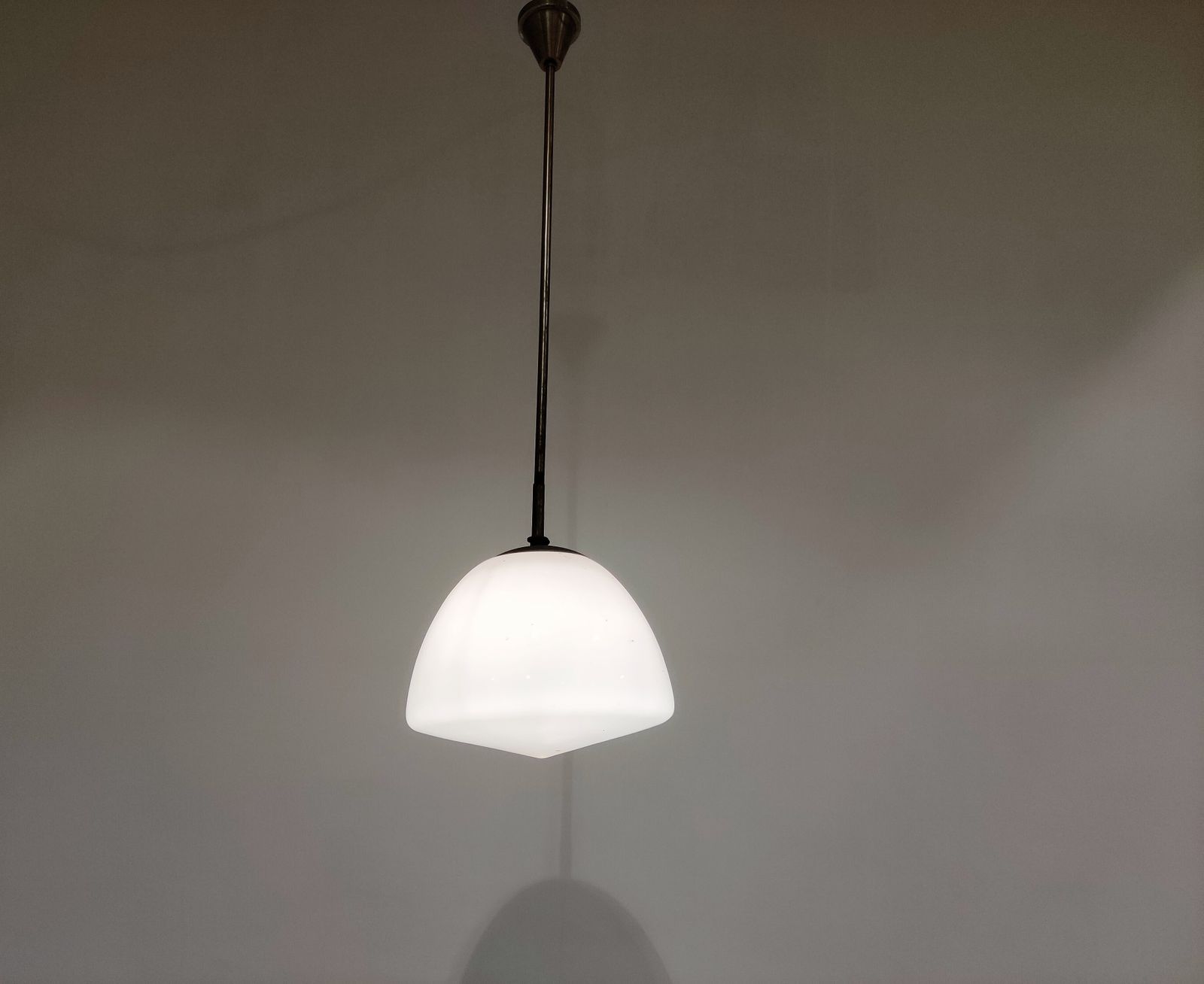 Antique Opaline Pendant Lights, 1930s photo furniture