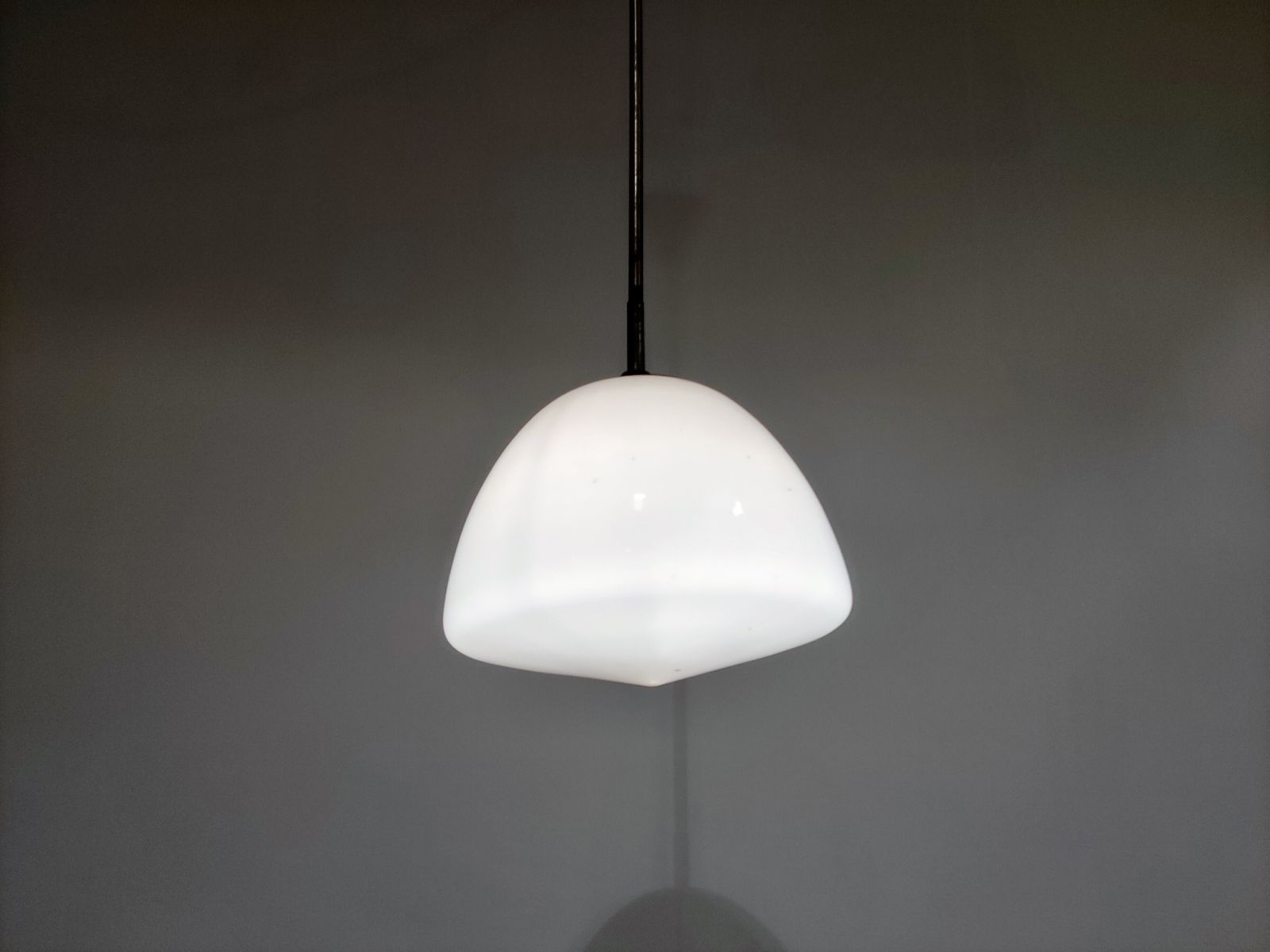 Antique Opaline Pendant Lights, 1930s photo 295.0