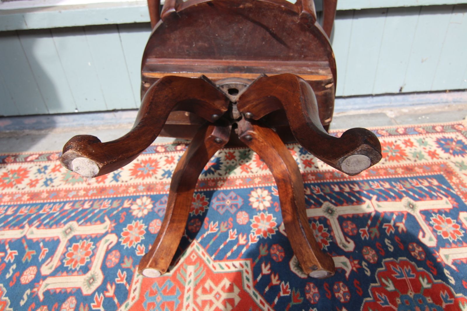 William Birch Arts & Craft Swivel Mahogany Office Chair photo 495.0