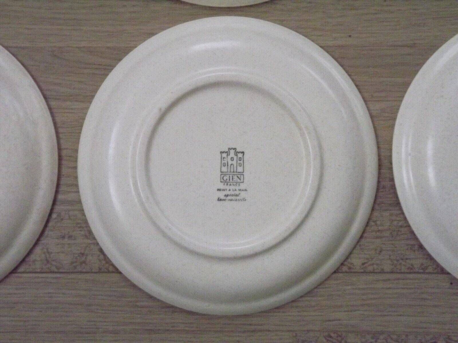 photo furniture Set Of 6 Matching French Vintage Decorative Gien Les Fromage Cheese Plates   Vintage French. Tableware. Cheese Plates. Serving Plates.