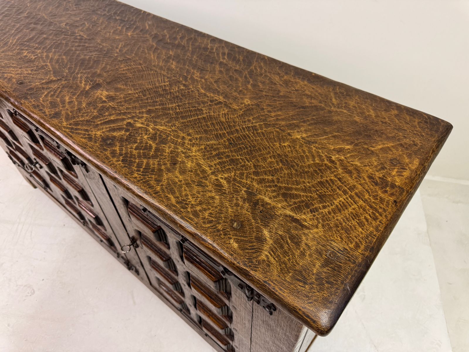 Mid Century Oak Sideboard In The Spanish Style, Probably Belgian, 1950s–1960s photo furniture