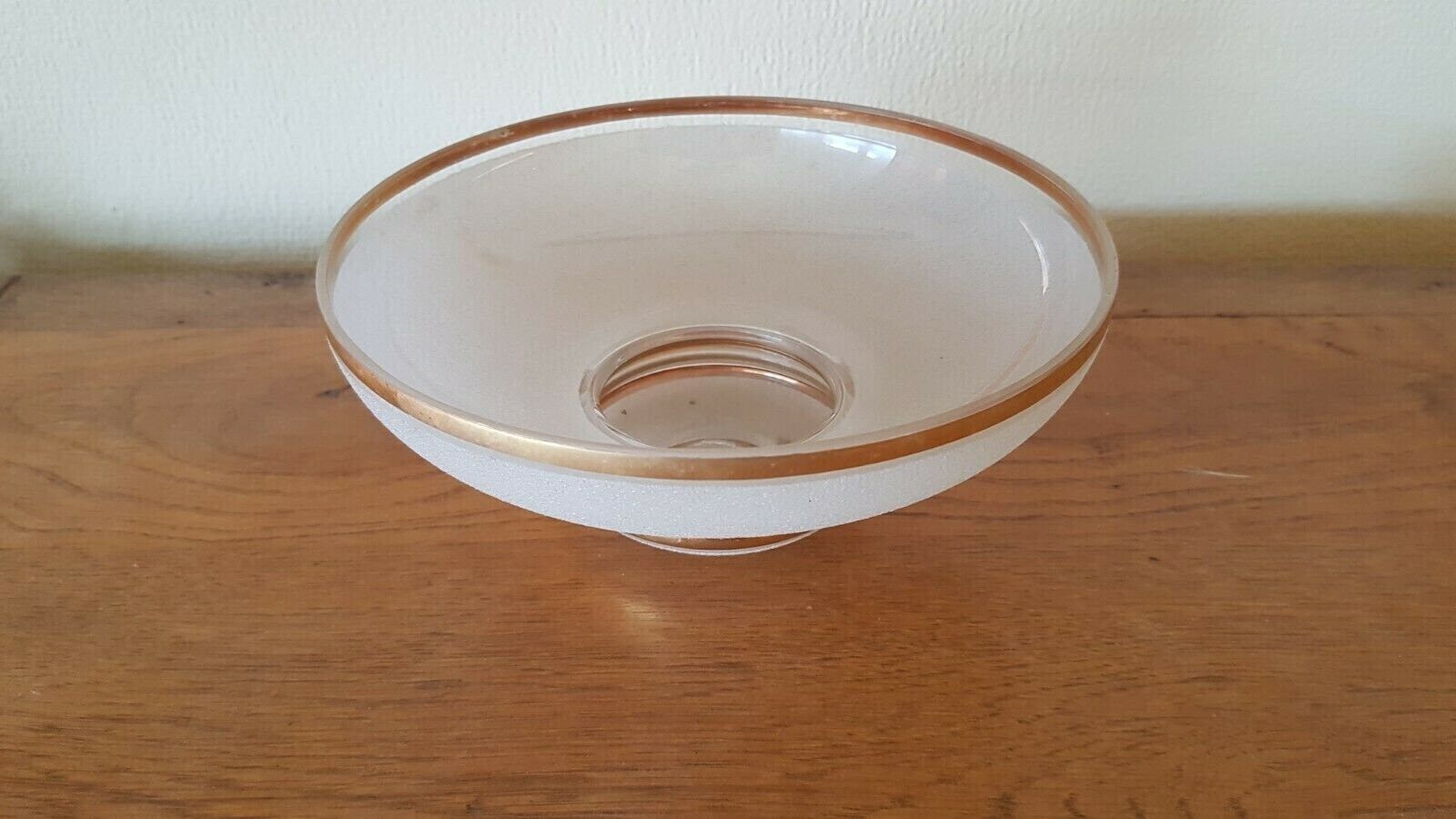 photo furniture French Vintage Retro Set Of 4 White Opaque Textured Glass Shades Gold Band   French Vintage Lighting. Vintage Retro Replacement Shades.