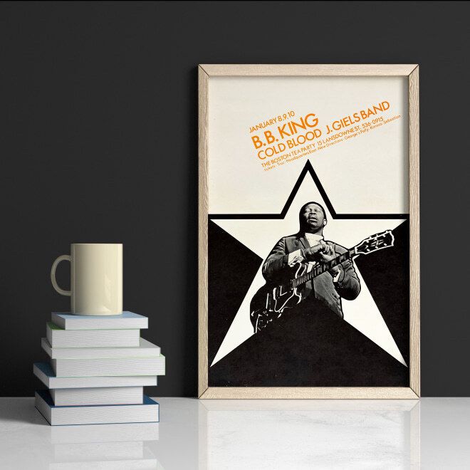 B.B. King Original Concert Poster For The Boston Tea Party, Boston, 1970 photo for sale