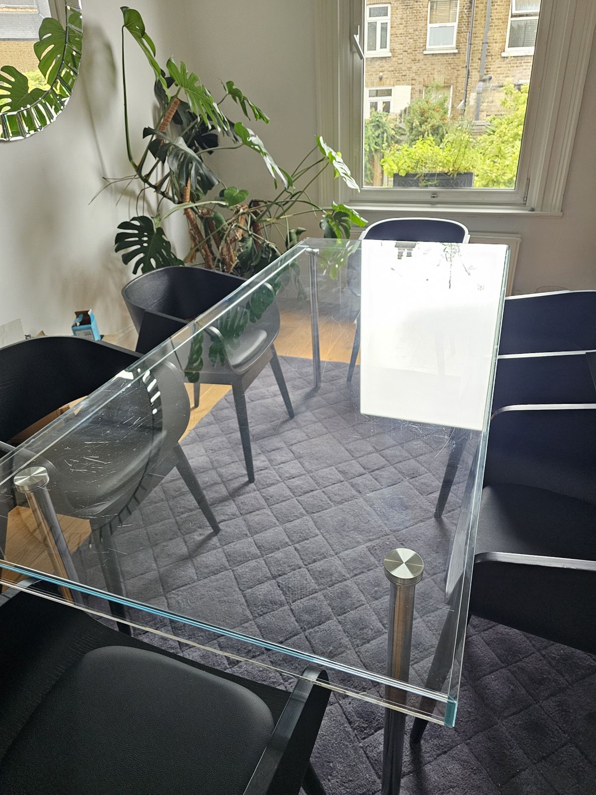 6 Seater Glass Dinning Table photo 500.0
