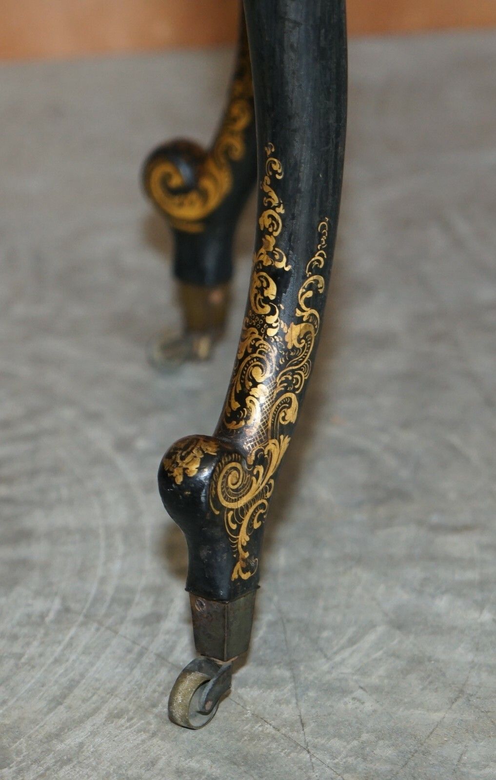 Georgian Antique Circa 1800 George III Chinese Lacquer & Gold Gilt Work Table photo 1850.0