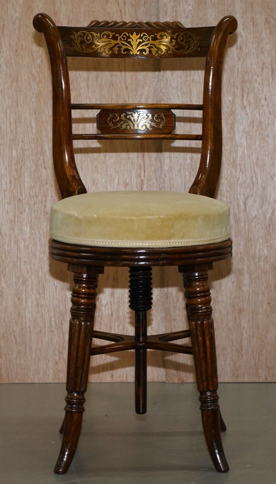 Very Rare Gillows Of Lancaster Regency Rosewood Harpist Height Adjustable Chair photo furniture