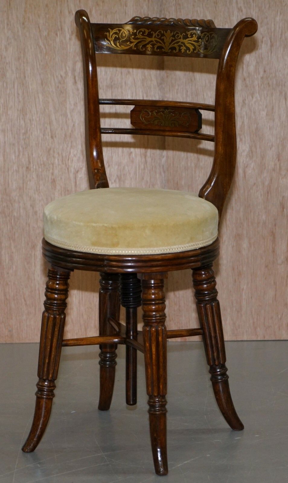 Very Rare Gillows Of Lancaster Regency Rosewood Harpist Height Adjustable Chair photo for sale