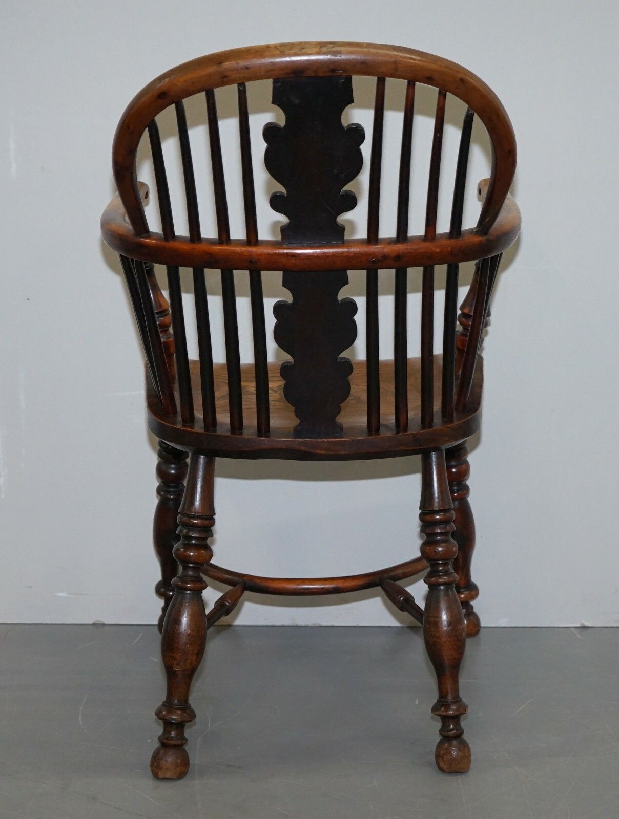 Furniture 1 Of 6 Burr Yew Wood & Elm Windsor Armchairs Circa 1860 English Country House photo