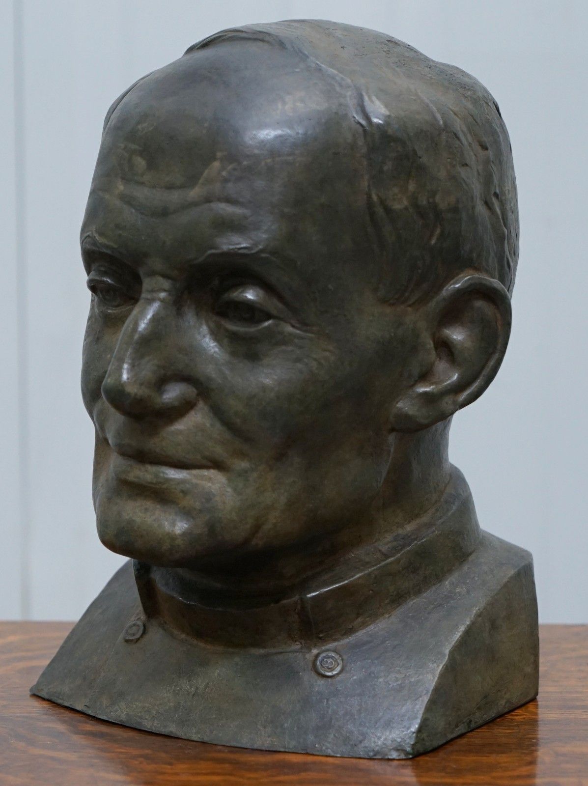 Rare 1840 Large Bronze Head Of Russian Priest Labelled James Bourlet & Sons Ltd photo for sale