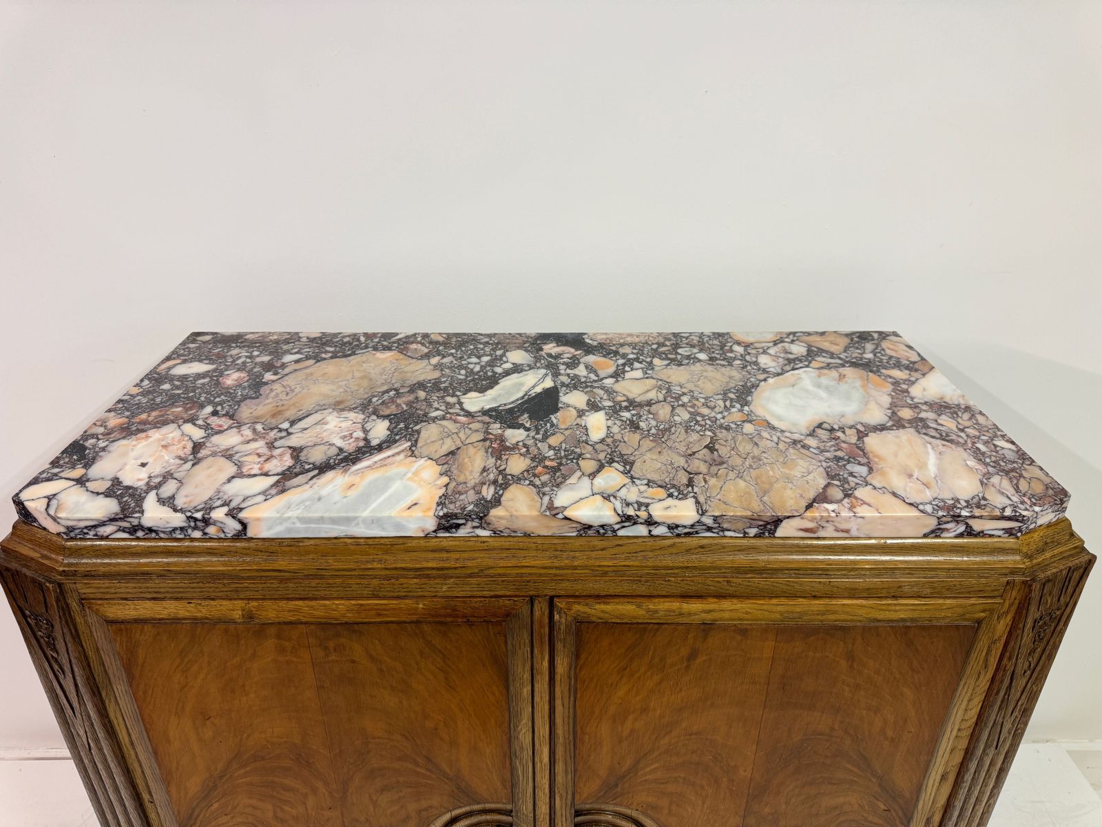 Art Deco Cabinet With Marble Top, France, 1930s photo vinterior