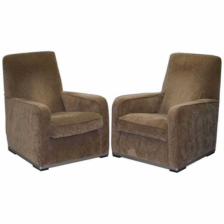 Pair Rrp £6000 Of B&B Italia Maxalto Imprimatur Antonio Citterio Armchairs