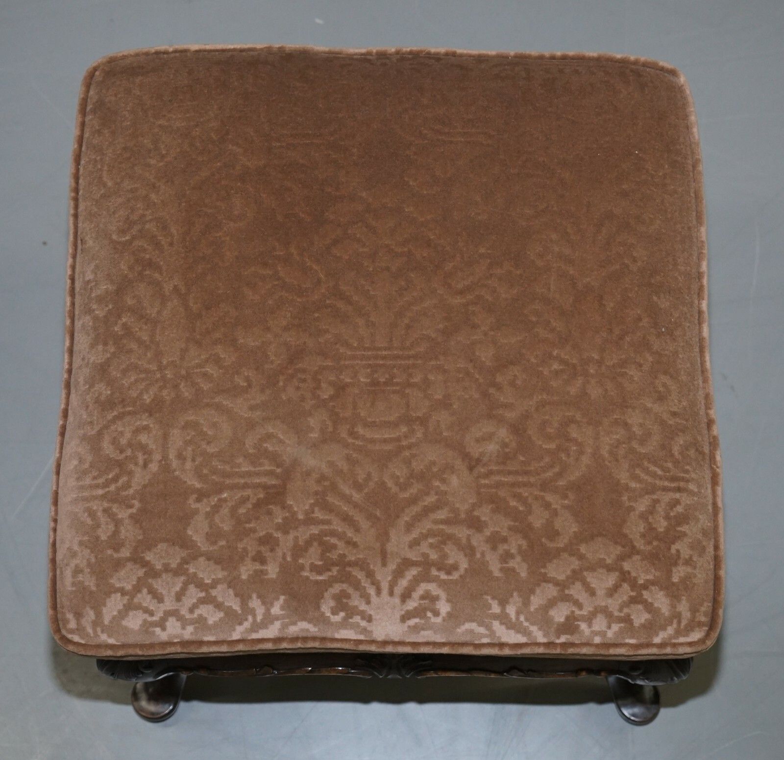 Sublime Pair Of Circa 1860 Antique Victorian Footstools Stools Carved Mahogany photo buy