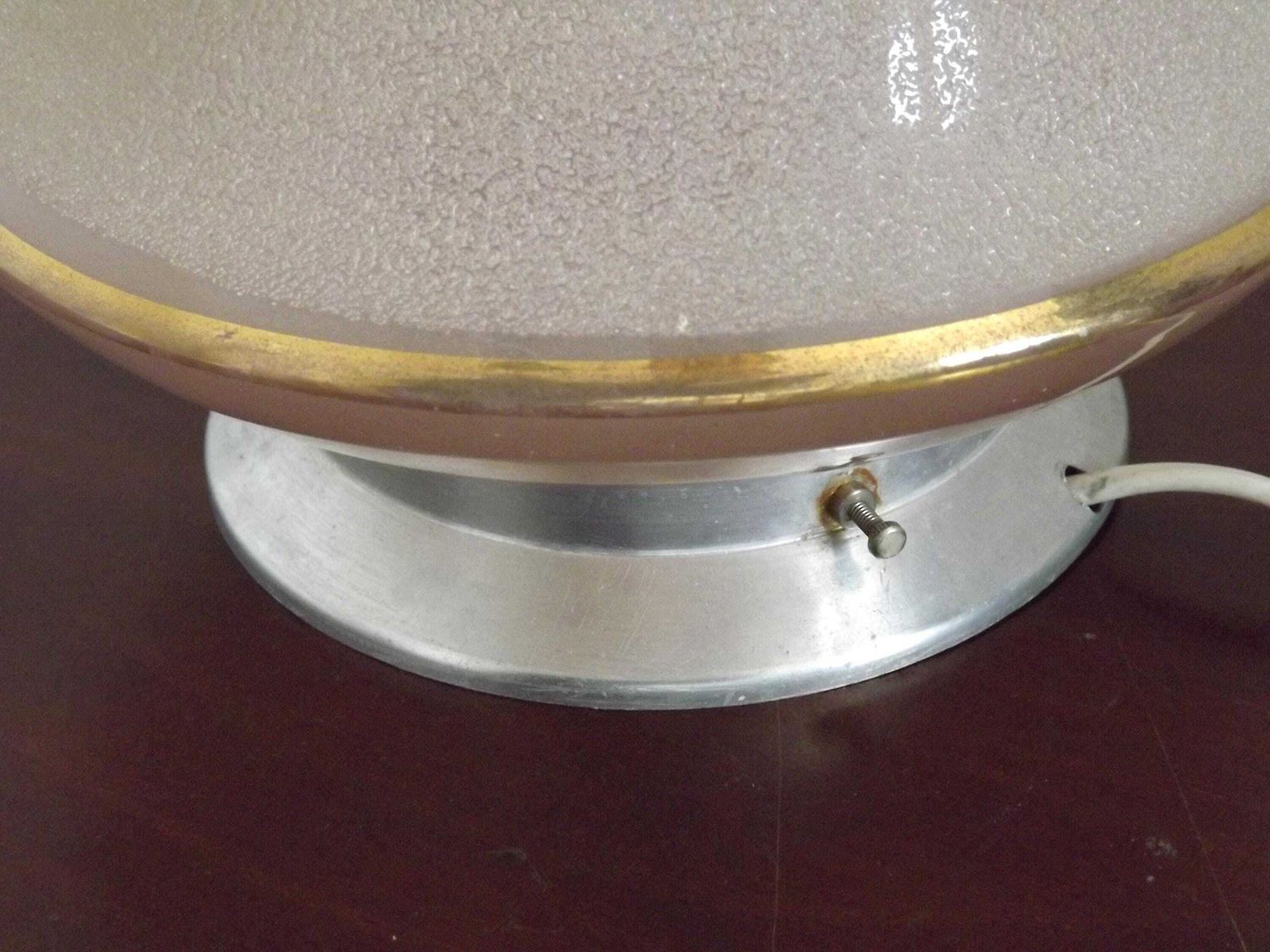 Roze & Gouden Art Deco Glazen Kap Plafondlamp Met Zilveren Fitting – Frans Vintage Verlichtingsstuk. Franse Art Deco Hanglamp Met Stekker. photo buy