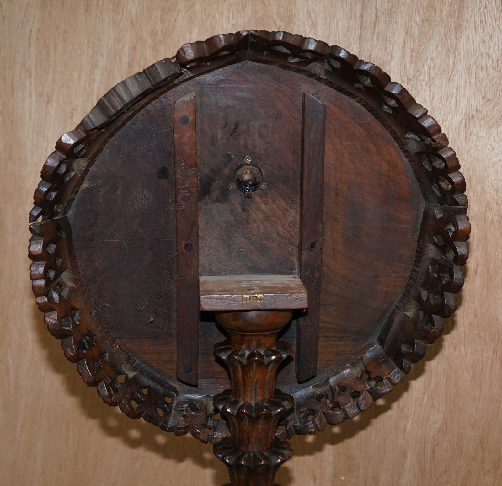 1750.0 Burmese Circa 1880 Anglo Indian Rosewood Tilt Top Centre Occasional Side Table photo