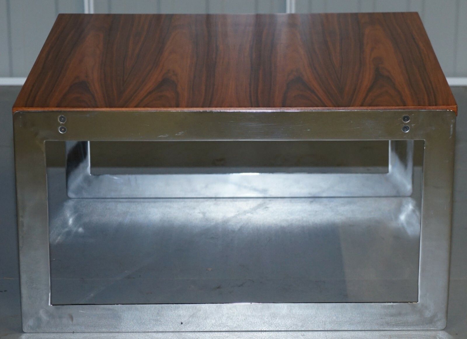 Large Circa 1960's Merrow Associates Rosewood & Chrome Nest Of Tables Great Size photo 1750.0