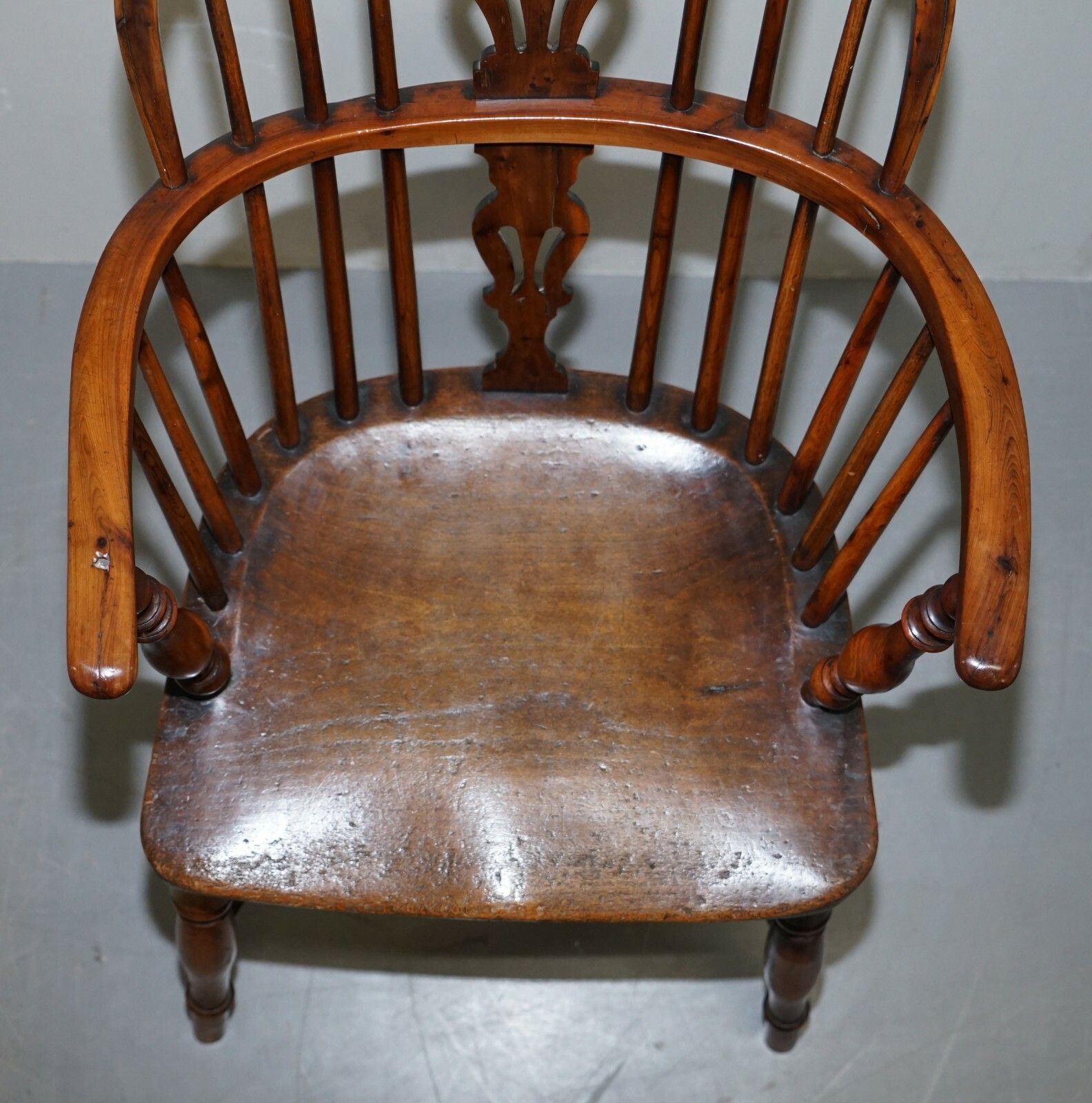 1 Of 6 Burr Yew Wood Windsor Armchairs Circa 1860 English Countryhouse Furniture photo buy