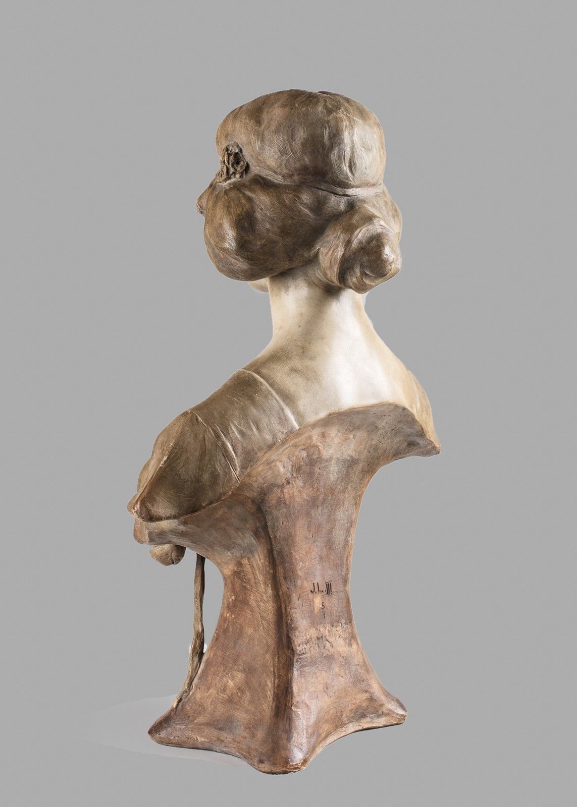 French Art Nouveau Terracotta Sculpture By A.Gory photo 2150.0