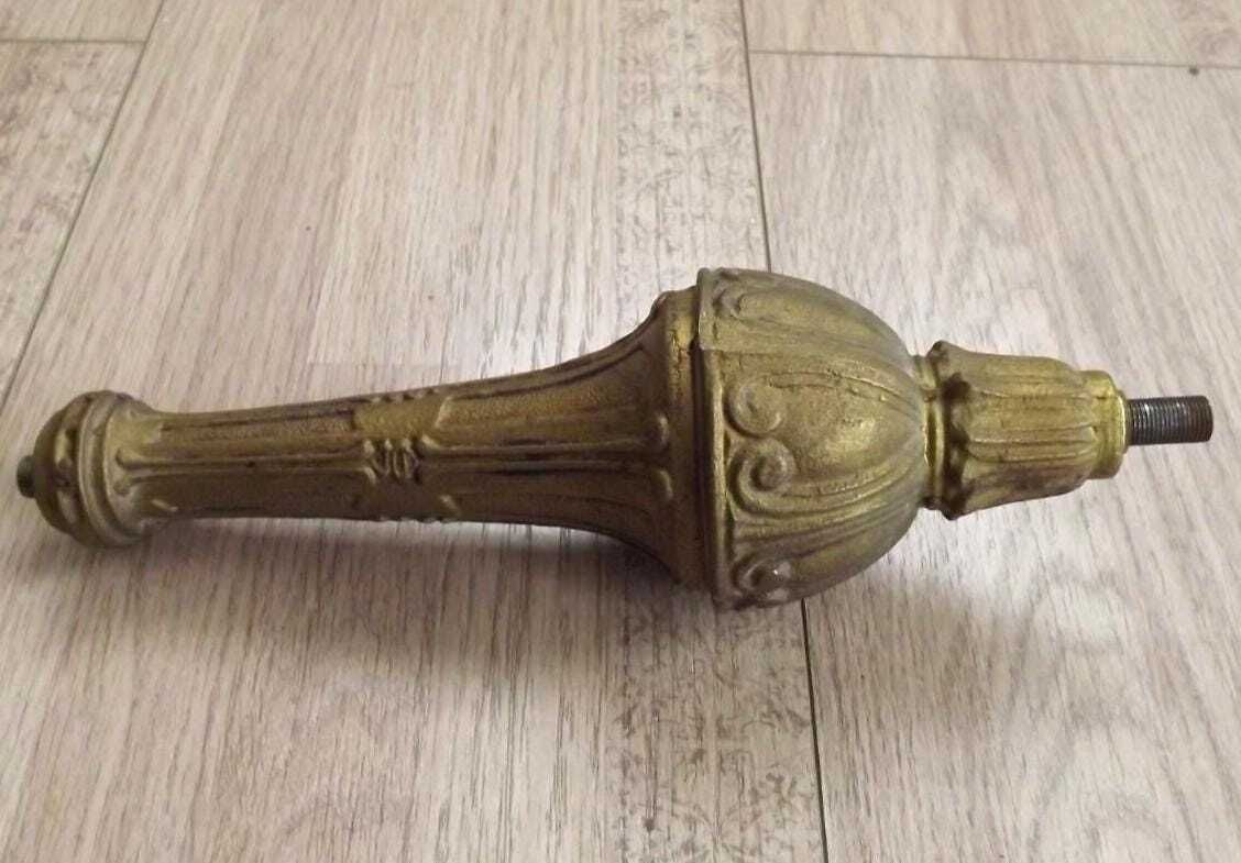 photo for sale French Vintage Bronze Chandelier Central Column – Antique Replacement Part. French Vintage Chandelier Parts.