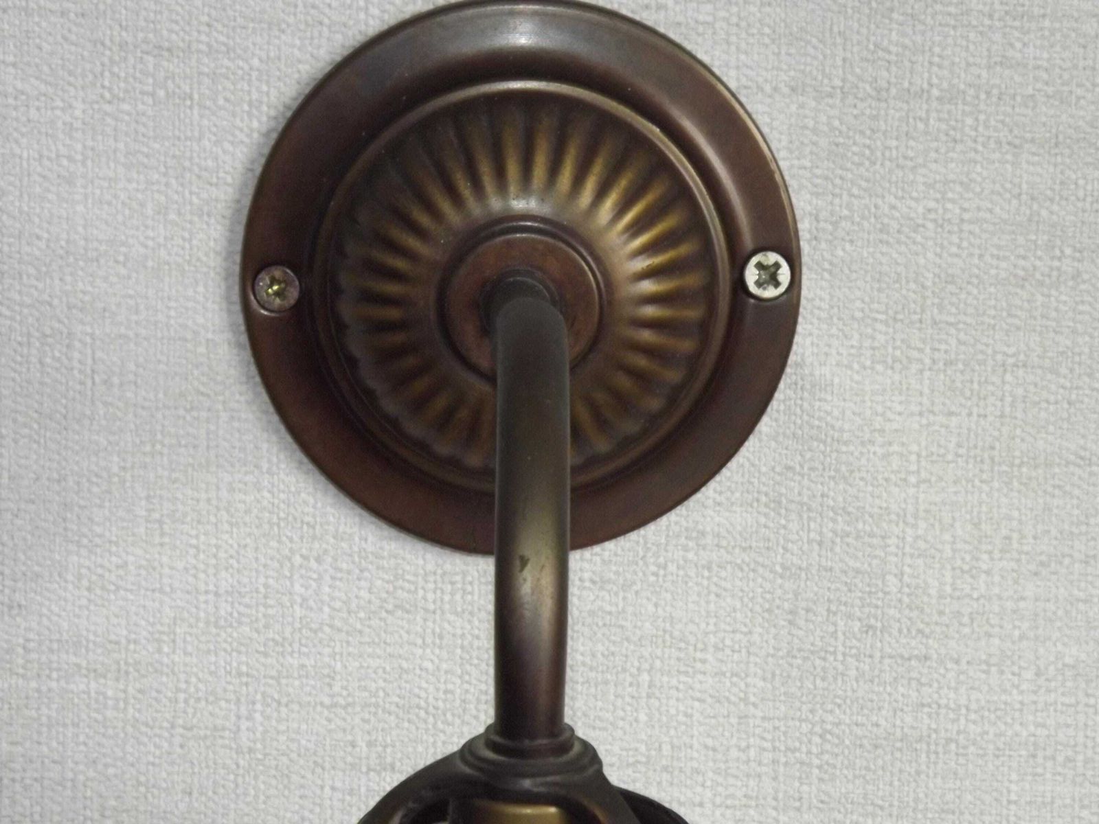 photo furniture French Vintage Single Wall Light Bronze Effect With Opaque Glass Shade & Gold Beaded Fringe   French Vintage Lighting. Single Wall Sconce.