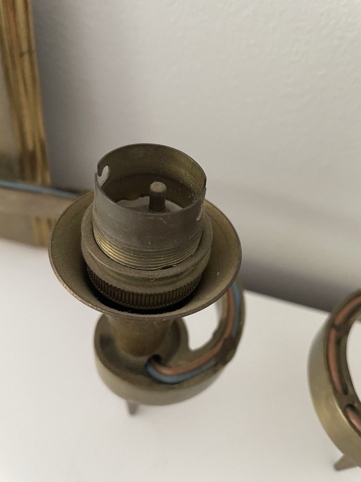 Pair Of French Mid Century Art Deco Style Wall Light Double Arm Sconces Brass photo 132.0