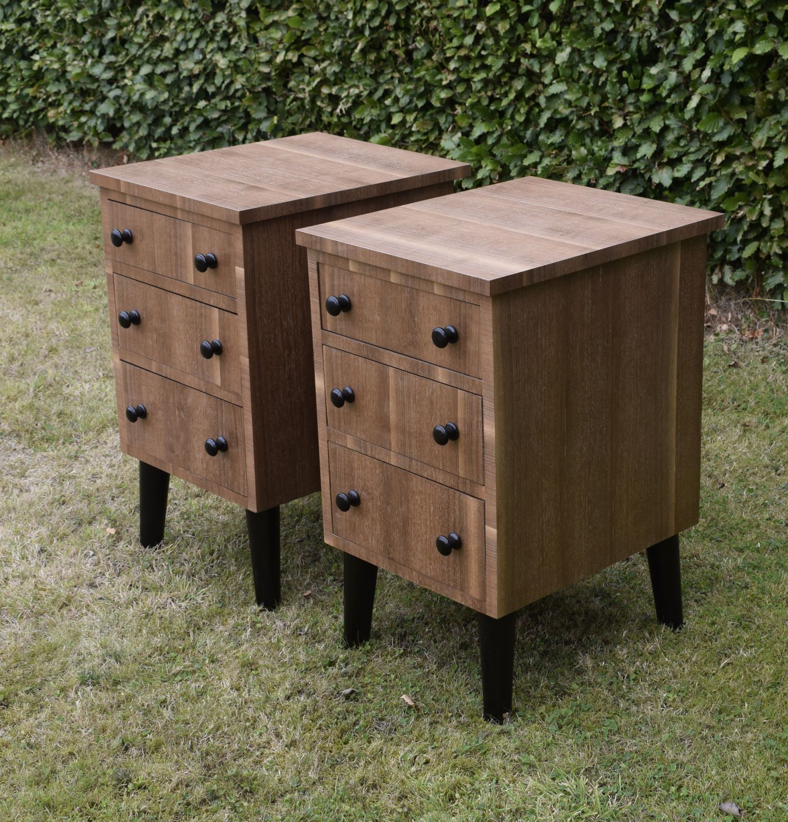 Pair Of Art Deco Walnut Bedside Chests photo Furniture