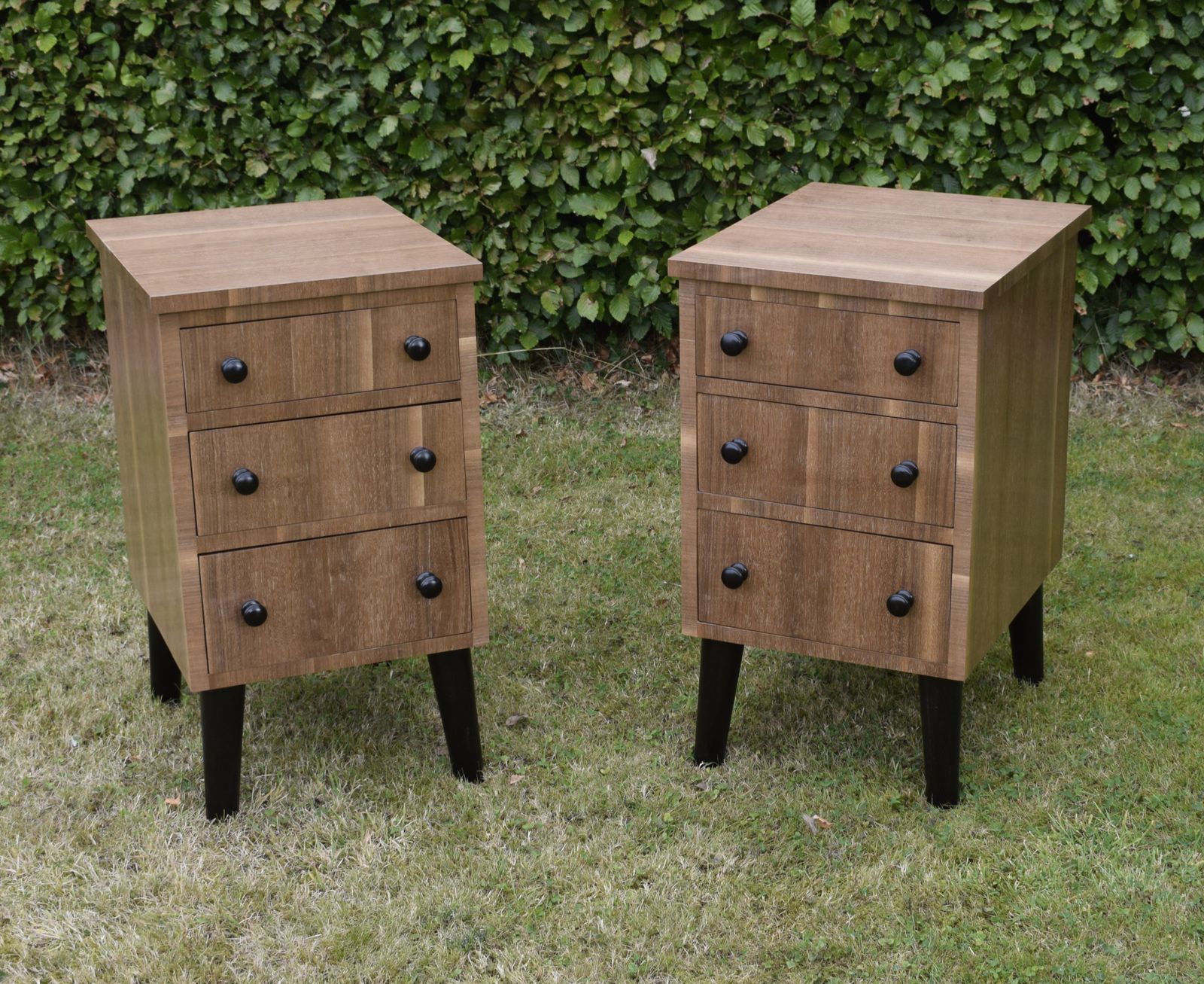 photo buy Pair Of Art Deco Walnut Bedside Chests
