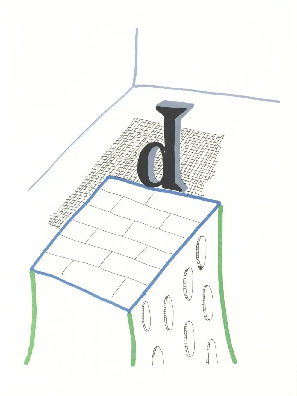David Hockney, 'D' From 'Hockney's Alphabet', 1991 £ 550.00