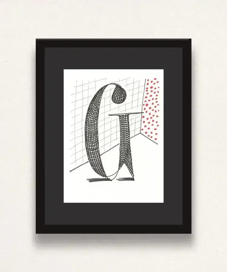 David Hockney, 'G' From 'Hockney's Alphabet', 1991 photo for sale