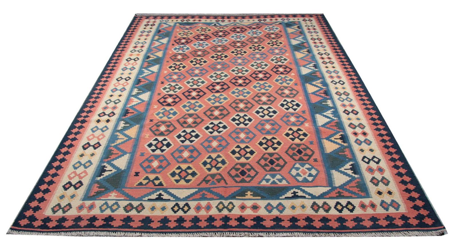 Vintage Kilim Runner Rug, Handmade Flatweave Wool Carpet Zig Zag Design, 300 X 147 Cm photo 4700.0