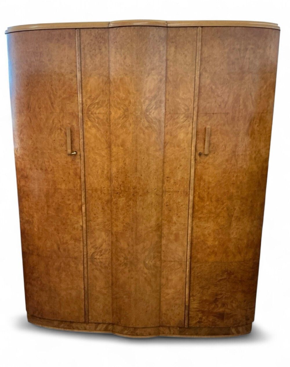 Art Deco Triple Wardrobe, 1930s photo for sale