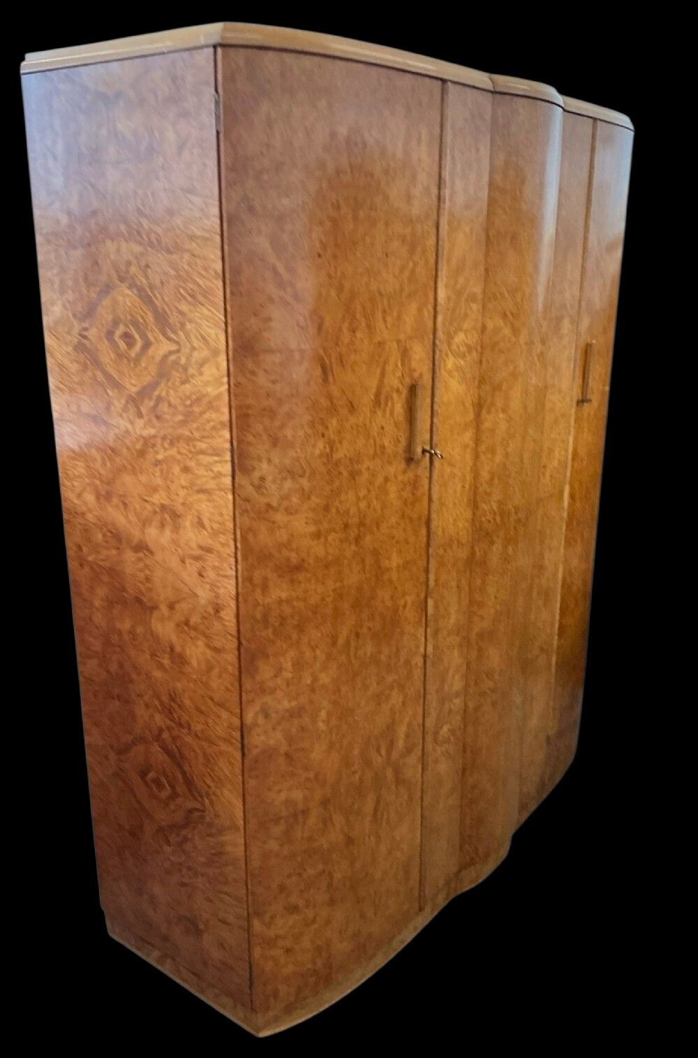 Art Deco Triple Wardrobe, 1930s photo buy