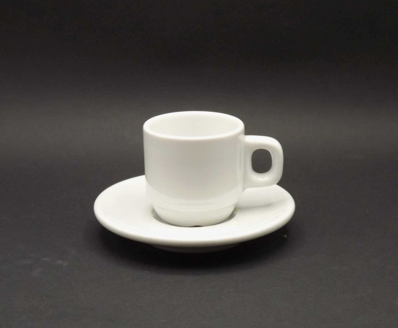 Set Of 6 French Vintage White Porcelain Espresso Cups And Saucers   French Tableware. Cup And Saucer Set. Coffee Cup And Saucer. photo buy