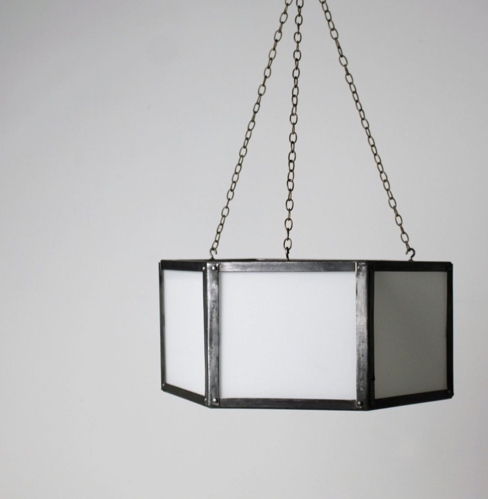 Antique Opaline Ceiling Light