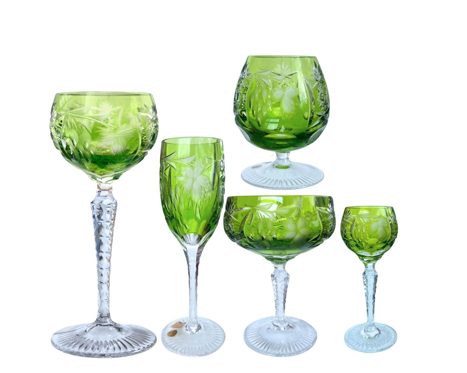 Complete Nachtmann Set | 30 Vintage Glazen | 5 Modellen In 6 Kleuren | Zeldzame Verzamelaarsstukken