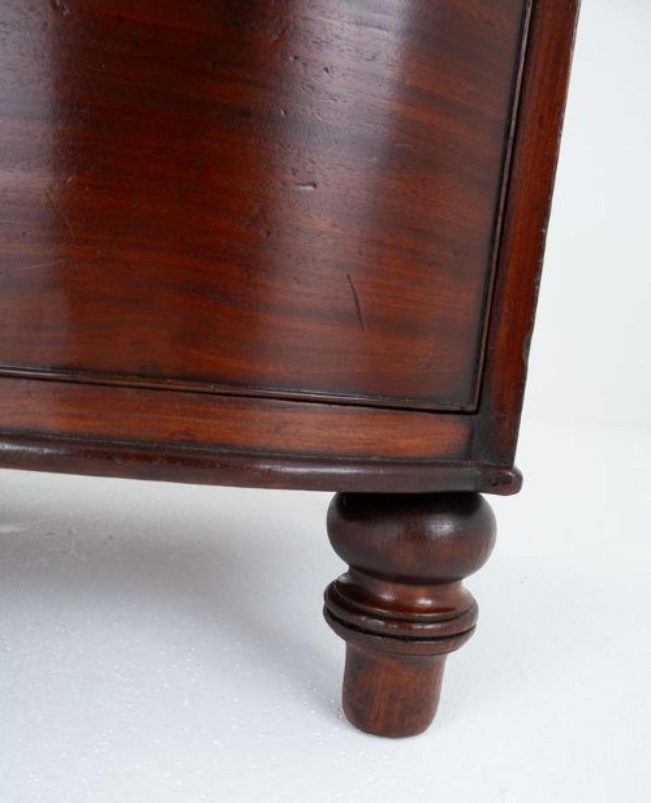 Period Regency Chest Drawers D Front Commode Mahogany photo 1450.0