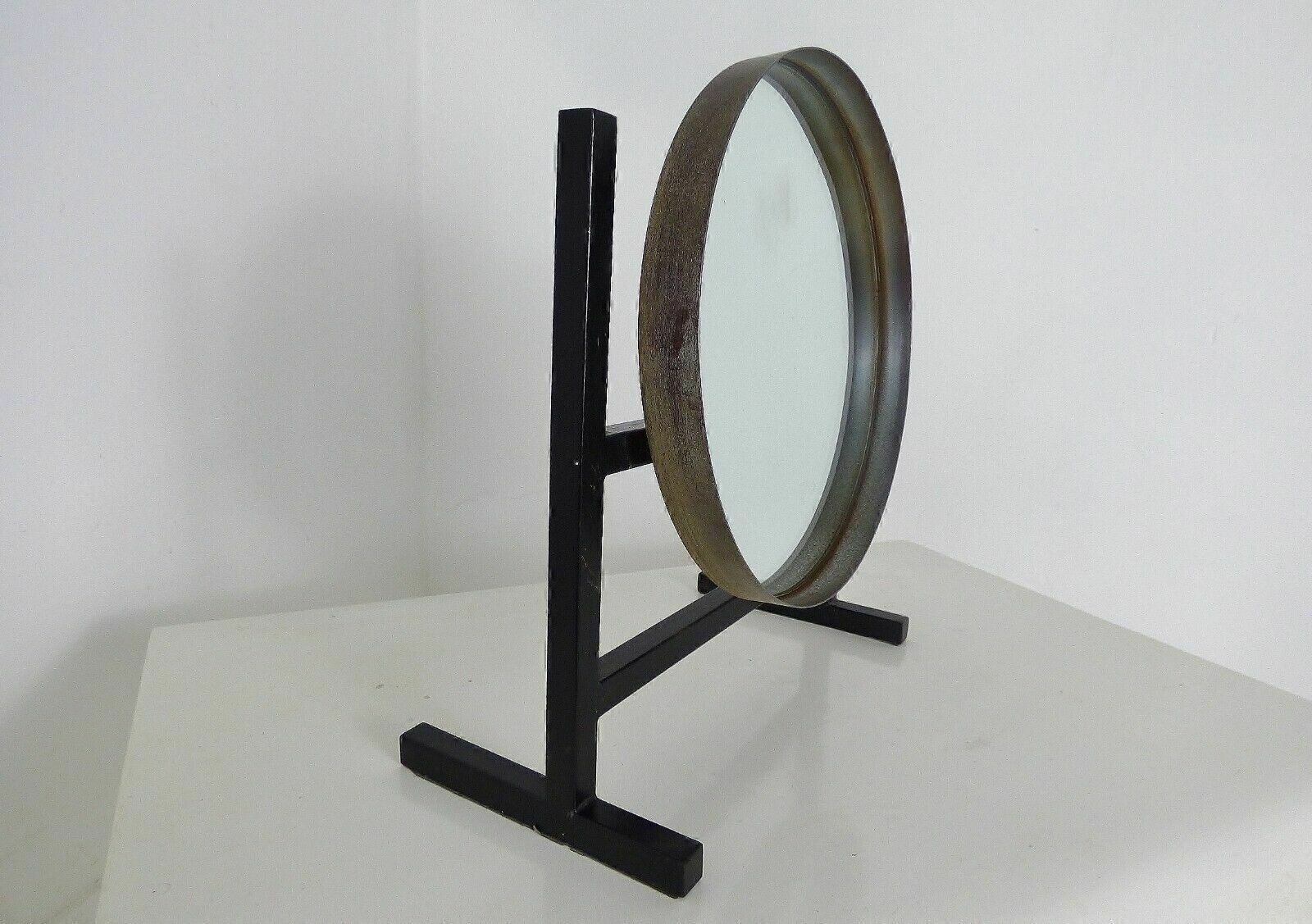 Stunning Vintage Durlston Designs Metal Table Mirror   1960's photo for sale