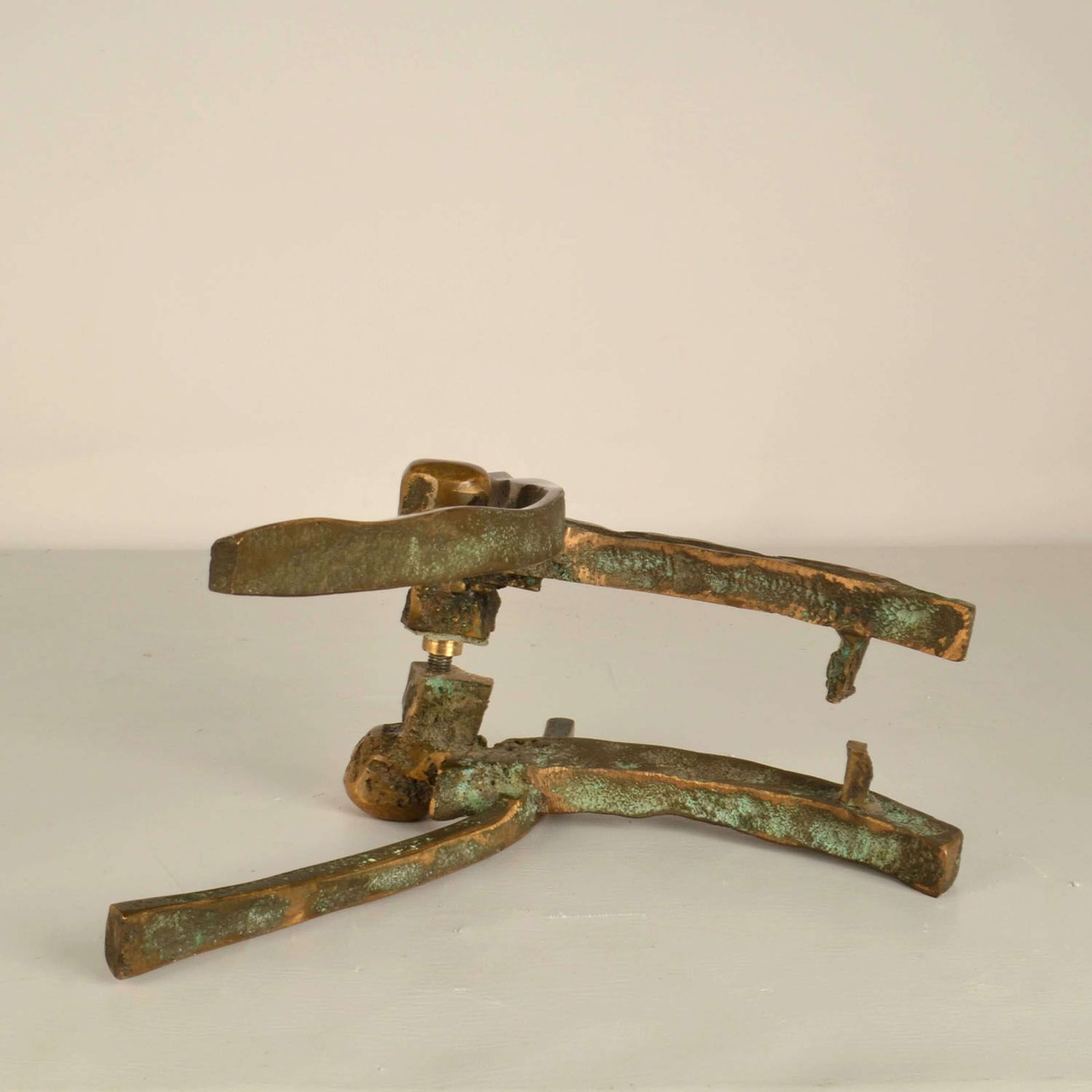 Brutalist Art Bronze Door Handles Push Pull For Glass Door photo vintage