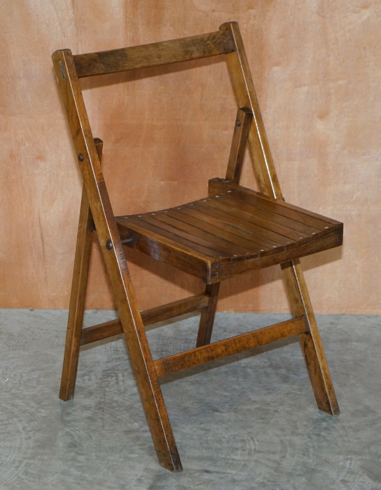 Suite Of Six English Oak Circa 1900 1920 Folding Steamer Chairs Stunning Patina photo Furniture