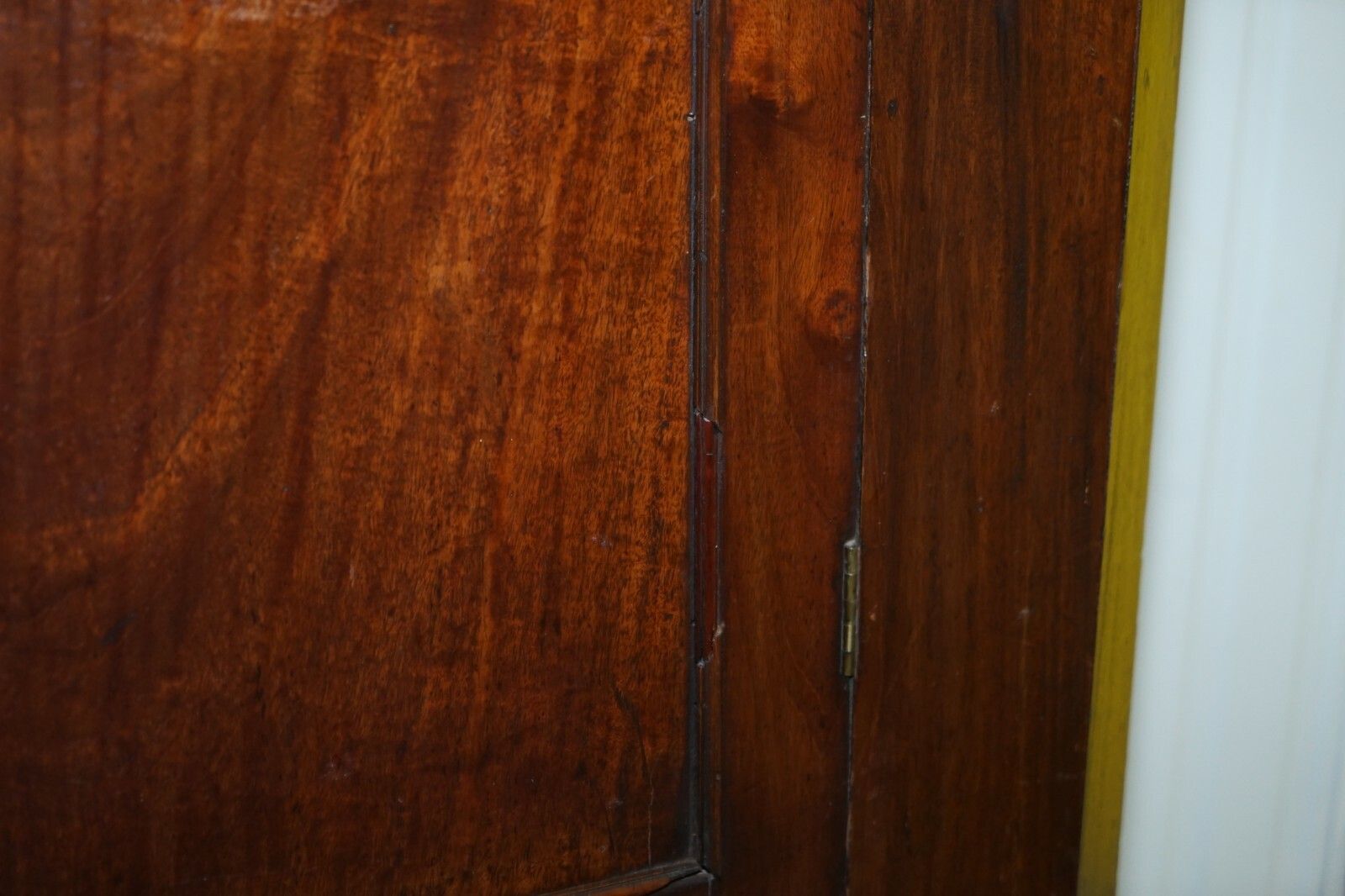 Original George III Circa 1760 Solid Mahogany Corner Cupboard Large Bookcase photo buy