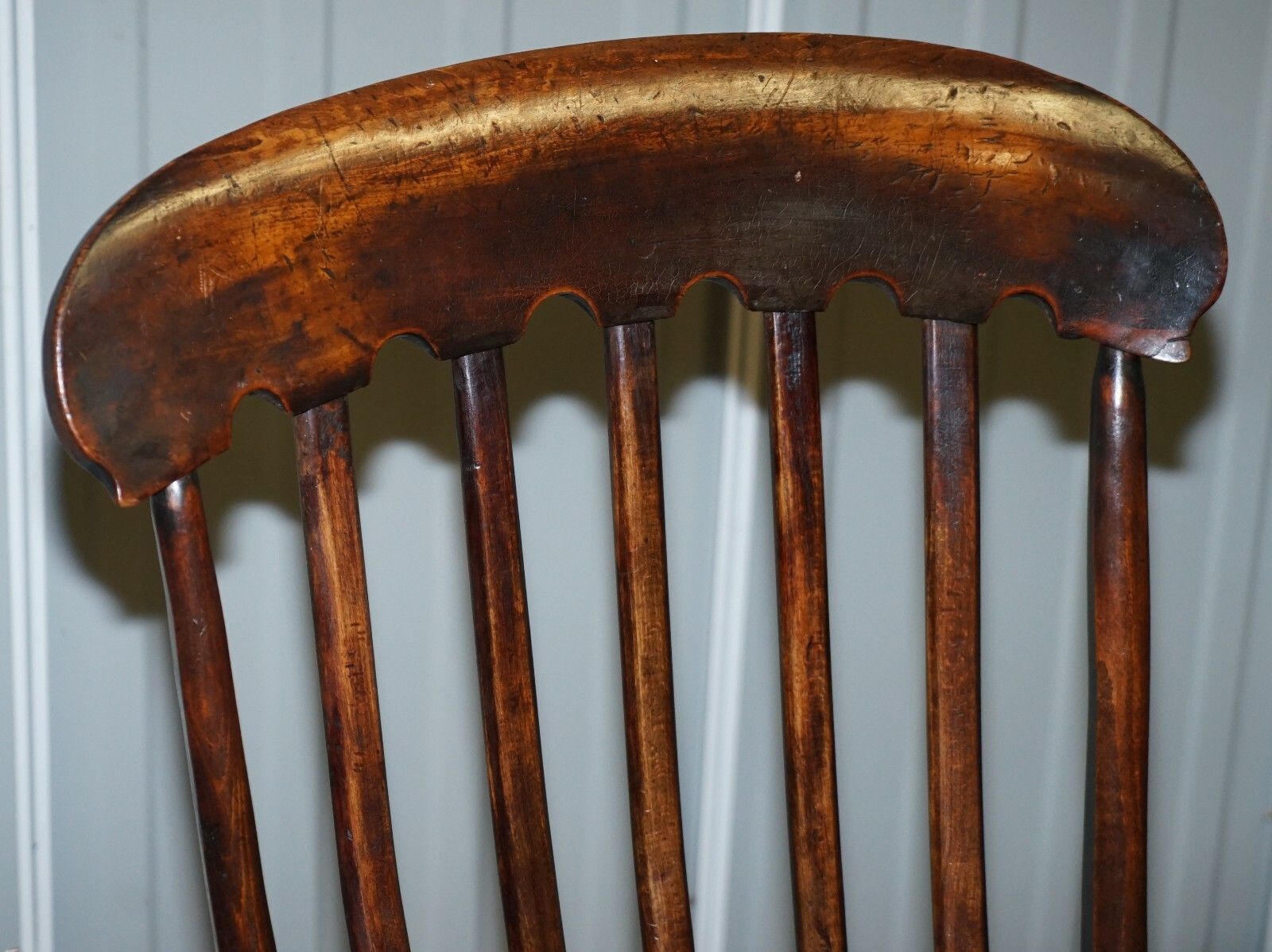 Original Paint Elm 19th Century Thames Valley Oxford Windsor Armchair Untouched photo 1500.0