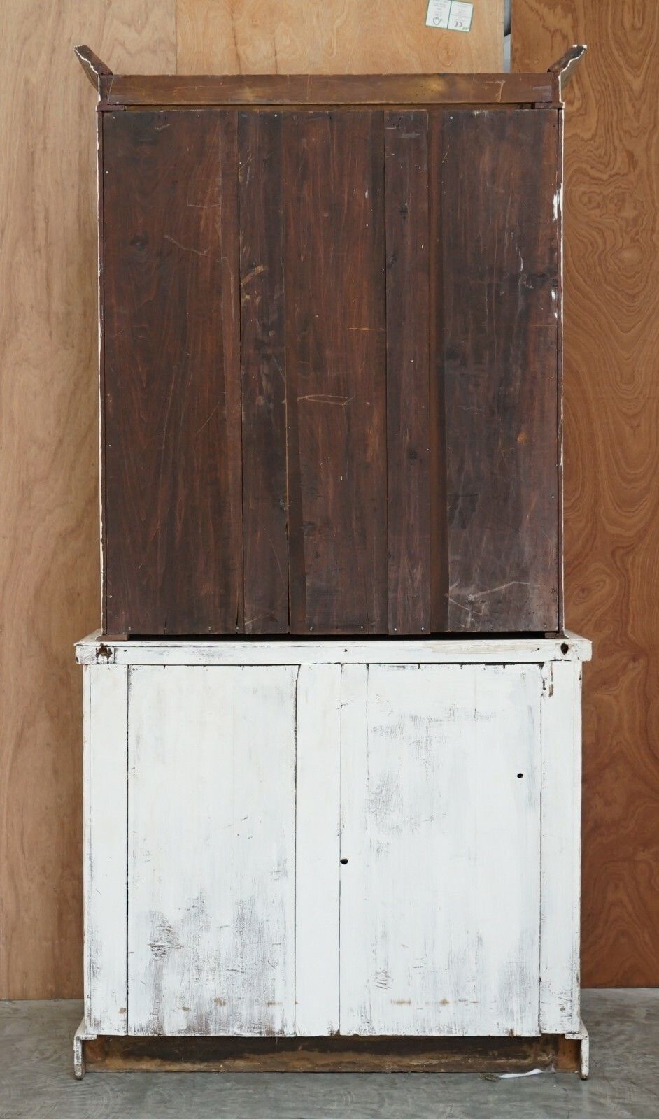 1500.0 Lovely Antique Victorian Mahogany Hand Painted Cupboard Or Library Bookcase photo