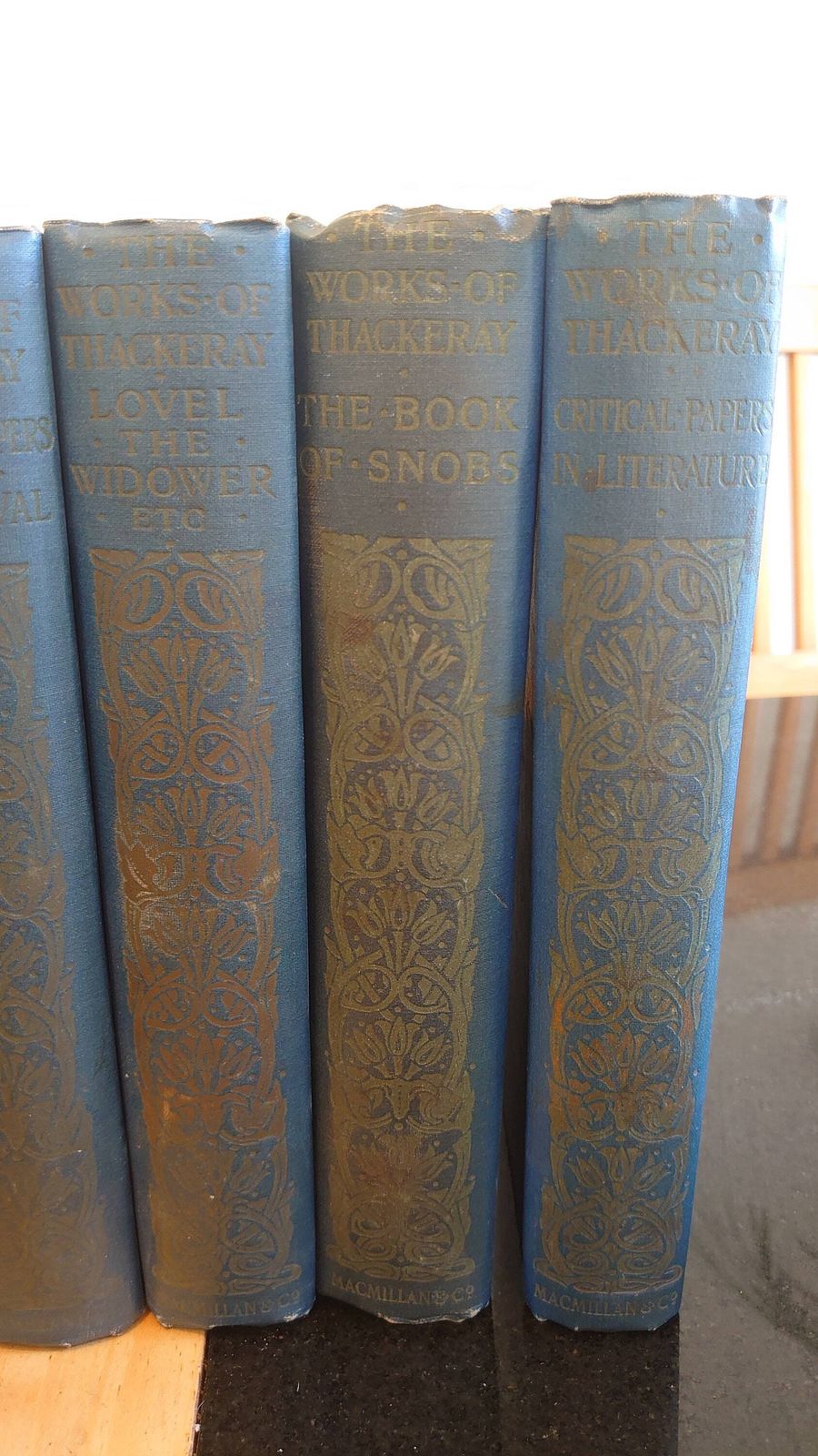 The Works Of Thackeray   Fourteen Volumes   Acceptable To Good Condition   1911 photo furniture