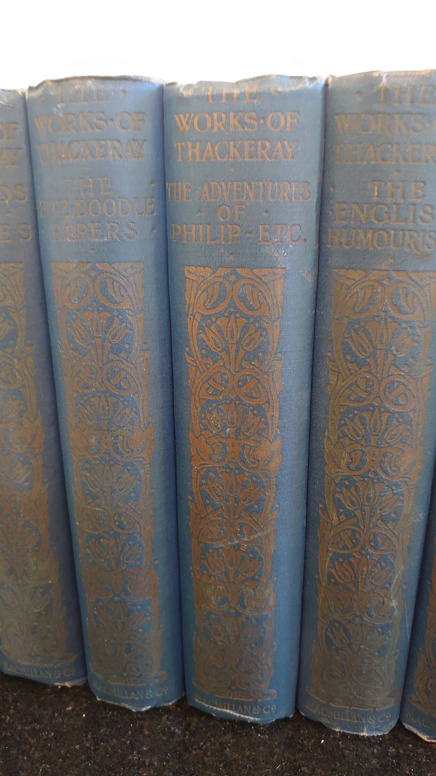 The Works Of Thackeray   Fourteen Volumes   Acceptable To Good Condition   1911 photo Home Decor