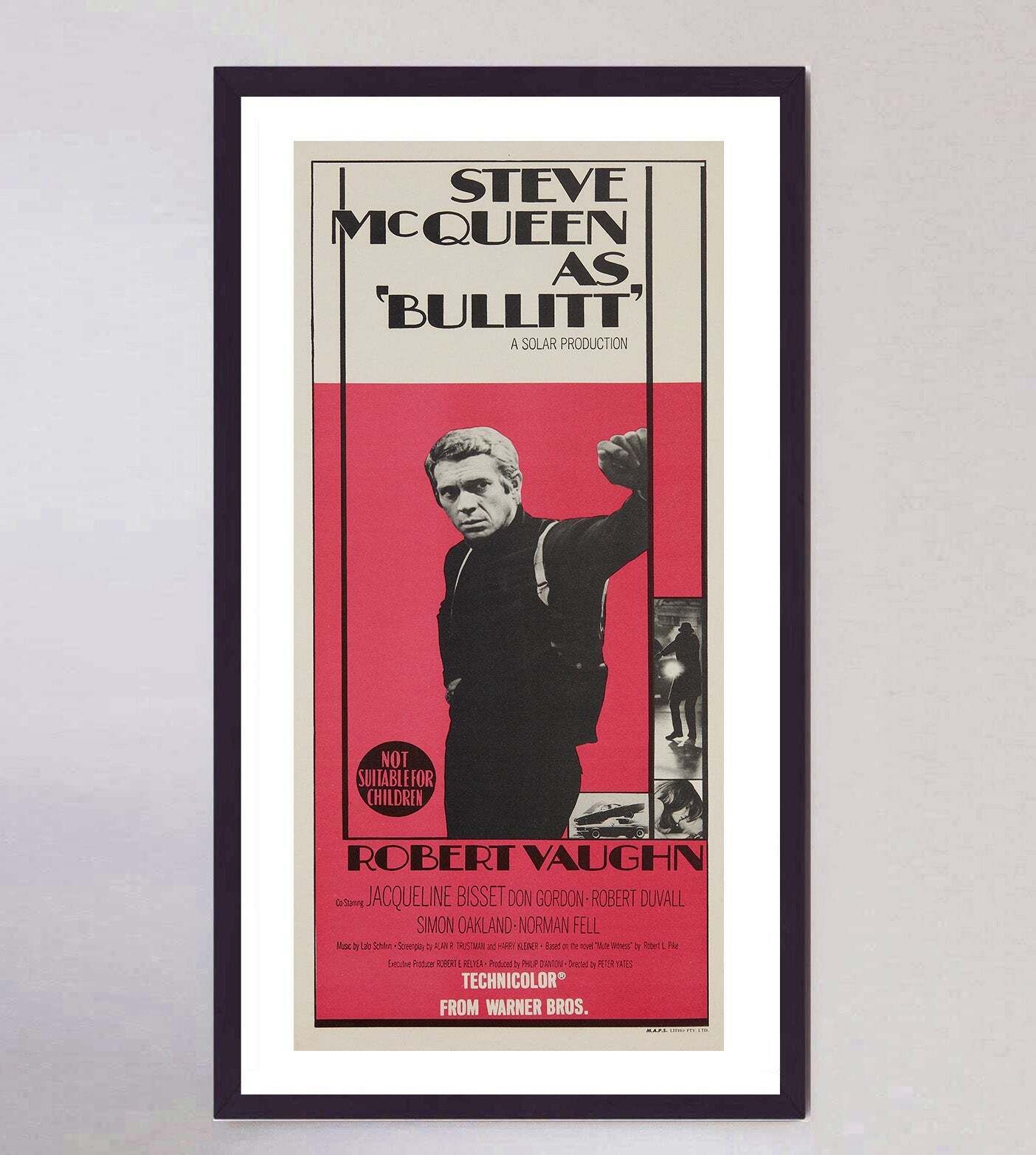 Bullitt Original Vintage Poster photo furniture