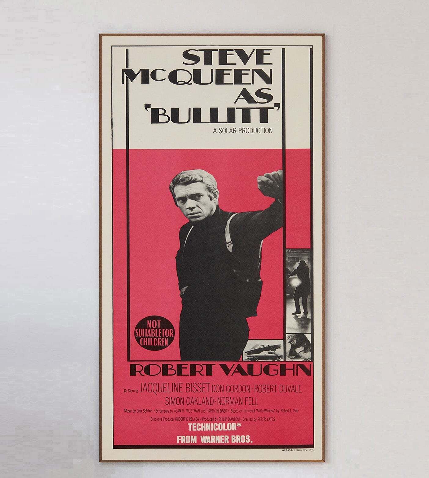 Bullitt Original Vintage Poster photo 1053.0