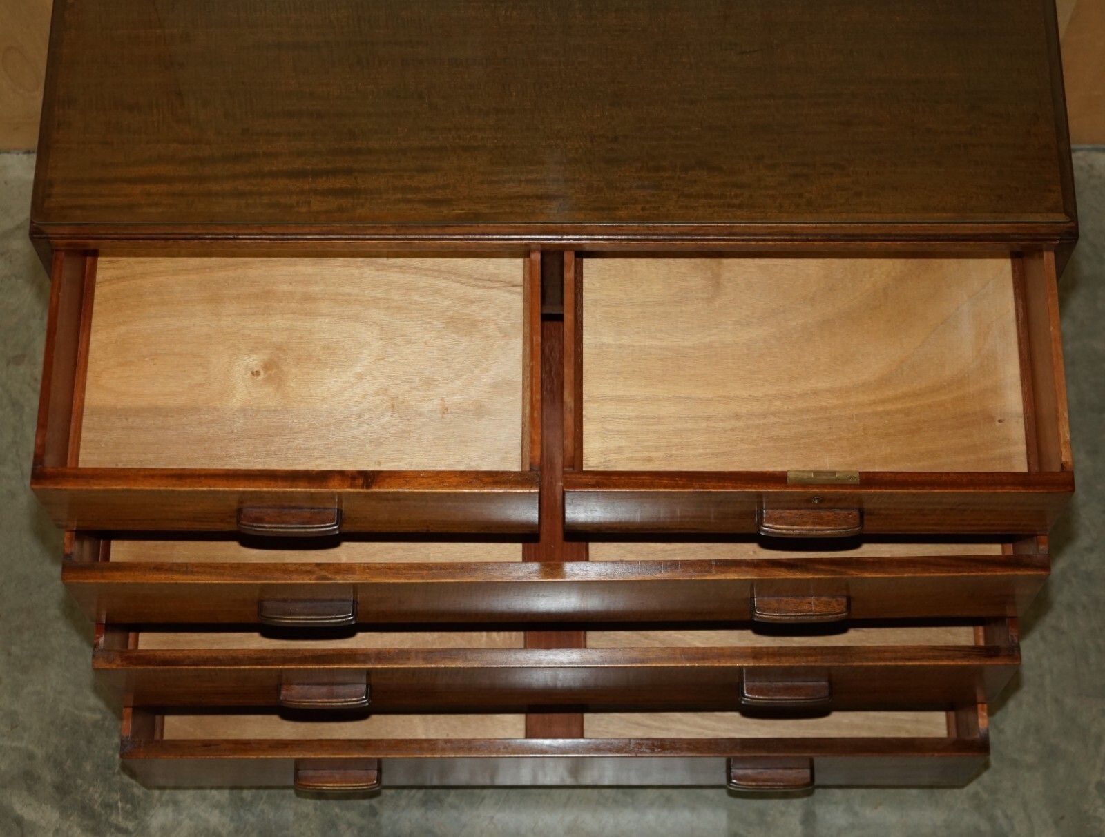 1350.0 1 Of 2 Alfred Cox Mid Century Modern Chests Of Drawers Circa 1952 English Oak photo