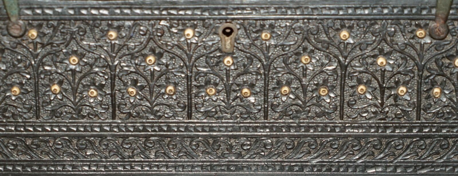 Antique Circa 1880 Burmese Hand Carved Sewing Box With The Original Contents photo buy