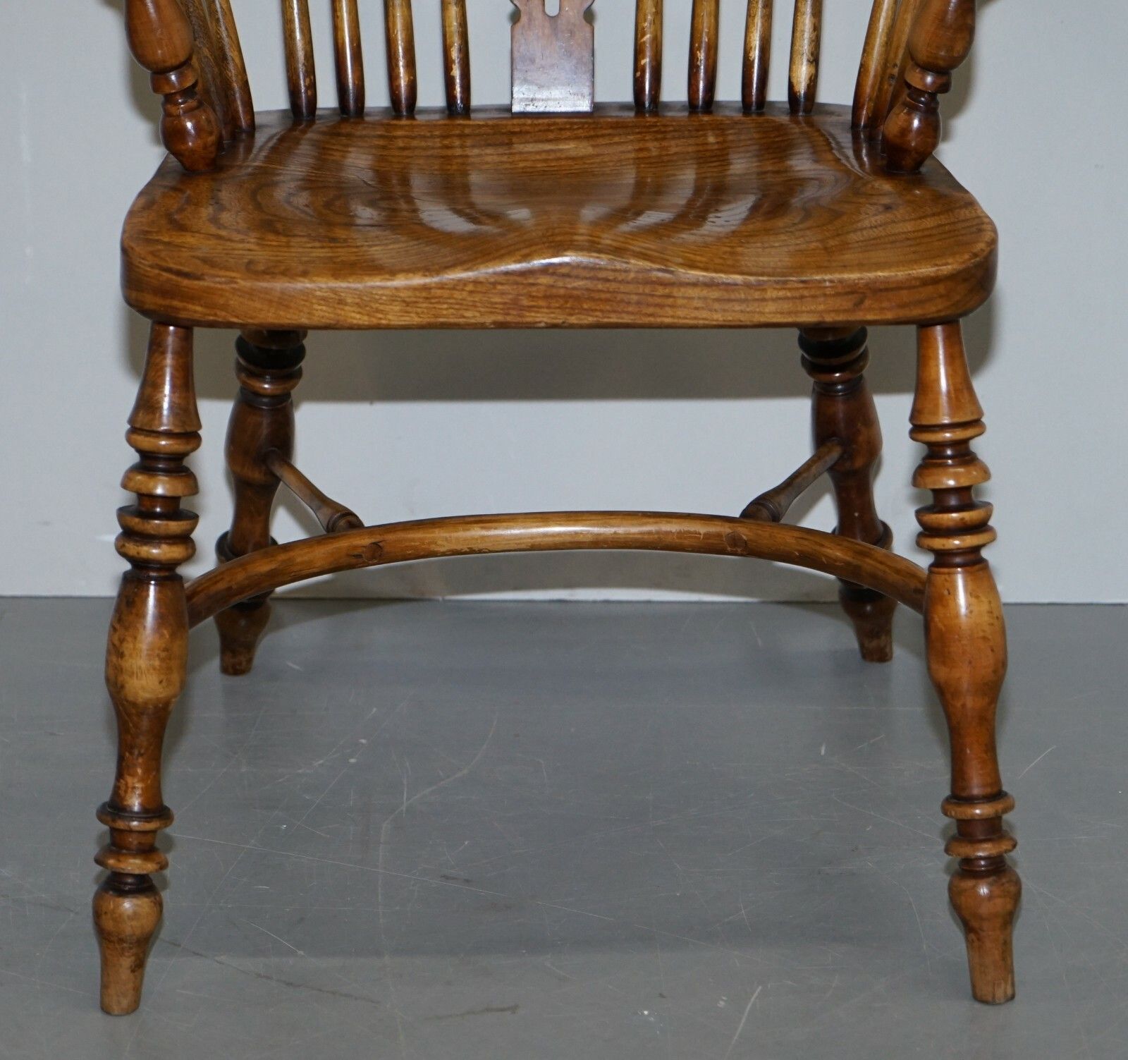 English Classic Antique Victorian 19th Century Elm Hoop Back Windsor Armchair photo buy